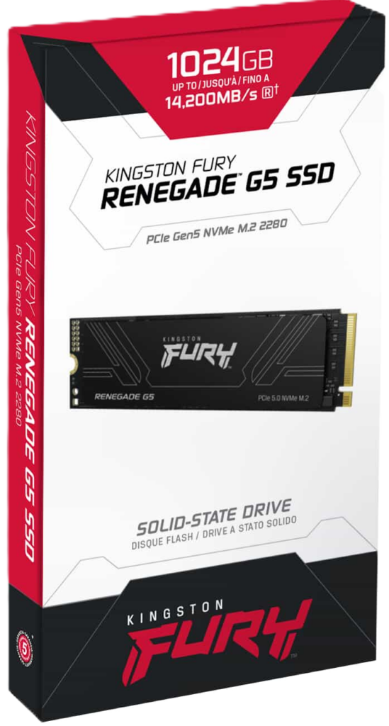 La Kingston FURY Renegade G5 ya está disponible en diversas capacidades para satisfacer las necesidades de cada usuario: 1024 GB, 2048 GB y una impresionante opción de 4096 GB.